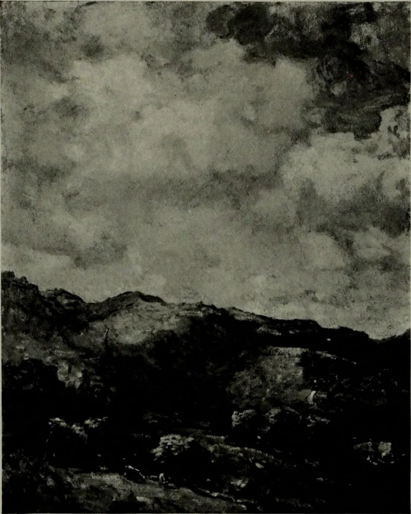 An illustration from De luxe illustrated catalogue of the notable art collection formed by the late George A. Hearn ... to be sold at unrestricted public sale, as directed by the terms of the will, Clarkson Cowl, Herbert Spencer Greims and George E. Schank, executors, on the afternoons and evenings at the places herein stated .., 1918, leaf 97