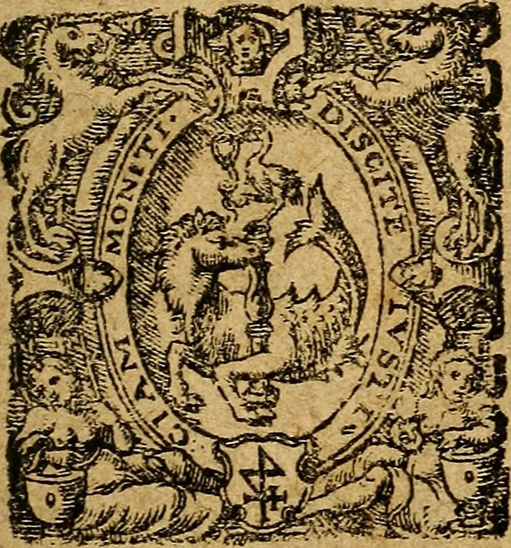 An illustration from De magia, : de observatione somniorvm, et de divinatione astrologica, libri tres. Adversvs fallaces, et svperstitiosas artes., 1598, leaf 6