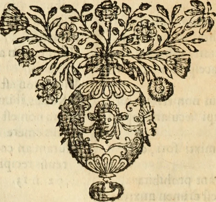 An illustration from De manu regia tractatus : prima[-secunda] pars : inquo, omnium legum regiarum (quibus regi Portugalliae inuictissimo, in causis ecclesiasticis cognitio permissa est) ex iure, priuilegio, consuetudine, seu concordia, sensus, & vera decidendi ratio aperitur, 1622, leaf 687