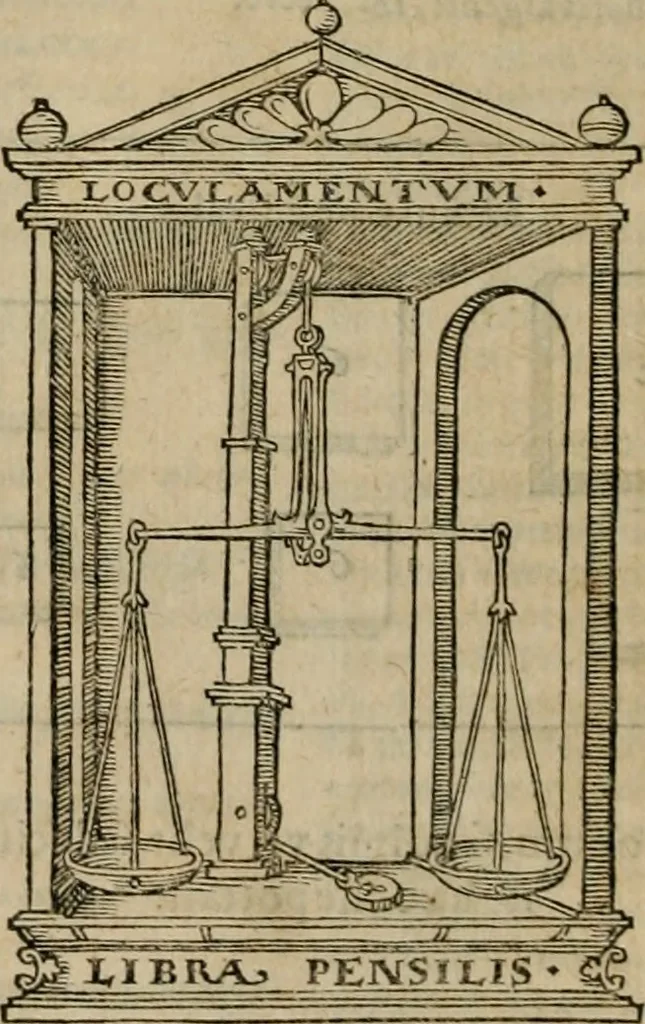 An illustration from De monetis, et re nvmaria, libri dvo... His accesservnt tractatuvs varii ... necnon consilia ... tam veterum quàm neotericorum authorum, qui de monetis ... scripserunt .., 1591, leaf 119