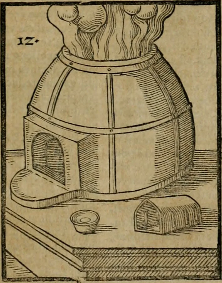 An illustration from De monetis, et re nvmaria, libri dvo... His accesservnt tractatuvs varii ... necnon consilia ... tam veterum quàm neotericorum authorum, qui de monetis ... scripserunt .., 1591, leaf 120