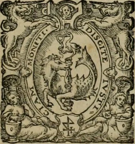 An illustration from De monetis, et re nvmaria, libri dvo... His accesservnt tractatuvs varii ... necnon consilia ... tam veterum quàm neotericorum authorum, qui de monetis ... scripserunt .., 1591, leaf 348