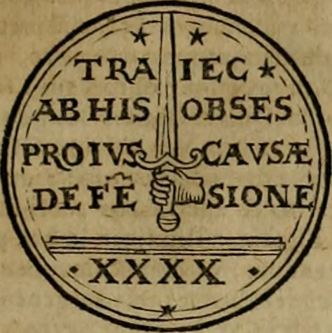An illustration from De monetis, et re nvmaria, libri dvo... His accesservnt tractatuvs varii ... necnon consilia ... tam veterum quàm neotericorum authorum, qui de monetis ... scripserunt .., 1591, leaf 84