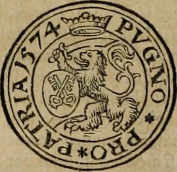 An illustration from De monetis, et re nvmaria, libri dvo... His accesservnt tractatuvs varii ... necnon consilia ... tam veterum quàm neotericorum authorum, qui de monetis ... scripserunt .., 1591, leaf 87