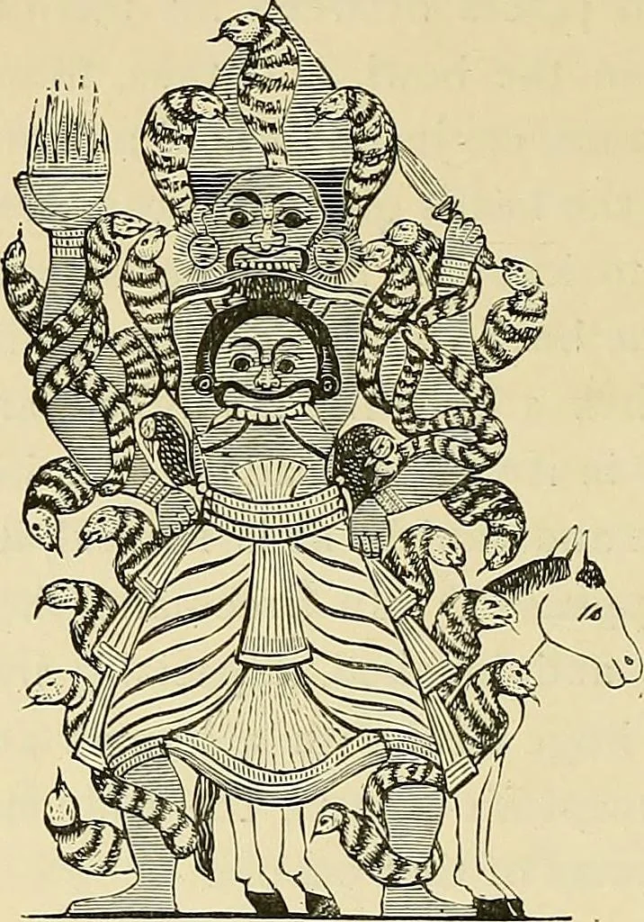 An illustration from Demonology and devil-lore, 1879, leaf 169