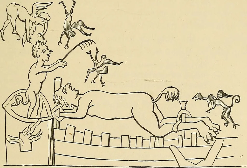 An illustration from Demonology and devil-lore, 1879, leaf 140