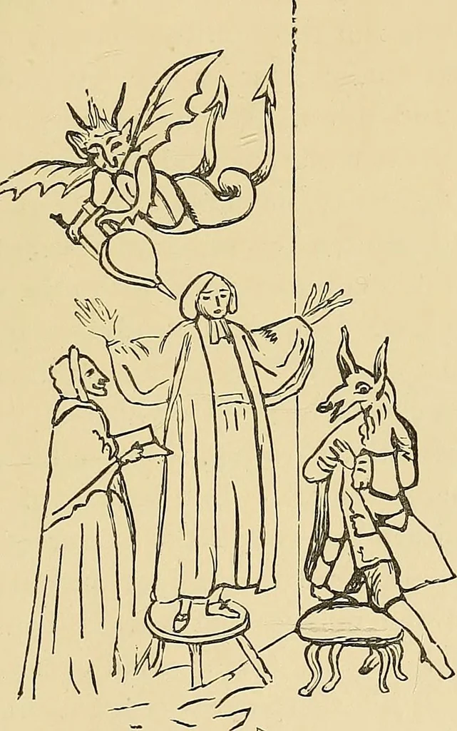 An illustration from Demonology and devil-lore, 1879, leaf 414