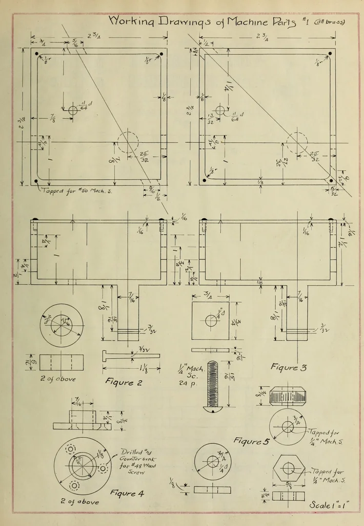 An illustration from Demonstration apparatus to illustrate the operation of synchronous machines, 1908, leaf 28
