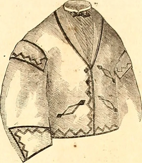 An illustration from Demorest's illustrated monthly and Mme Demorest's mirror of fashions, 1865 April, 1865, leaf 10