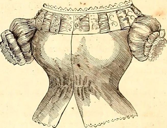 An illustration from Demorest's illustrated monthly and Mme Demorest's mirror of fashions, 1865 April, 1865, leaf 10