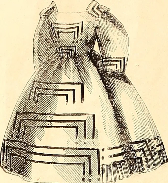 An illustration from Demorest's illustrated monthly and Mme Demorest's mirror of fashions, 1865 April, 1865, leaf 11