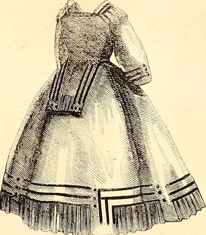 An illustration from Demorest's illustrated monthly and Mme Demorest's mirror of fashions, 1865 April, 1865, leaf 11