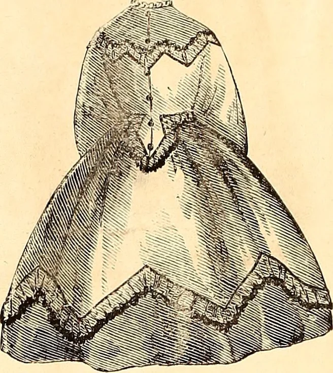 An illustration from Demorest's illustrated monthly and Mme Demorest's mirror of fashions, 1865 April, 1865, leaf 11
