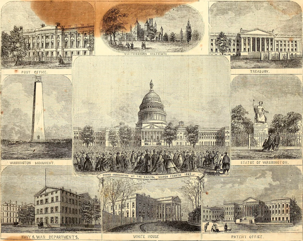 An illustration from Demorest's illustrated monthly and Mme Demorest's mirror of fashions, 1865 April, 1865, leaf 2