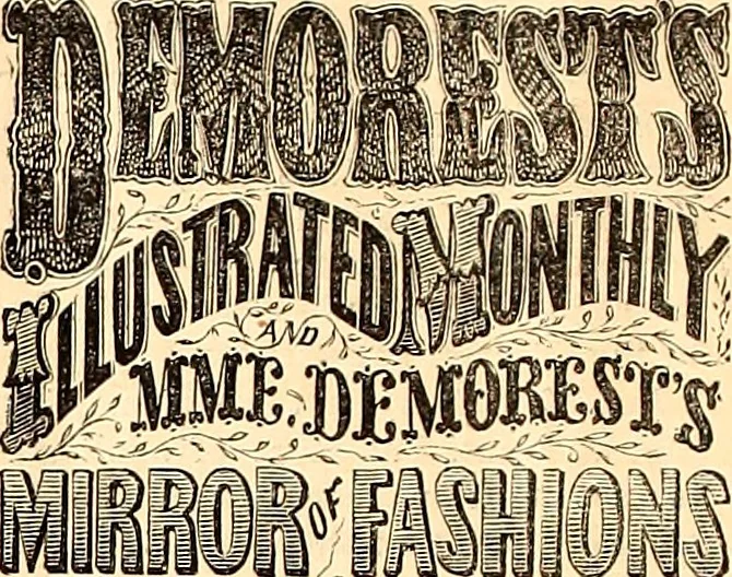 An illustration from Demorest's illustrated monthly and Mme Demorest's mirror of fashions, 1865 April, 1865, leaf 21