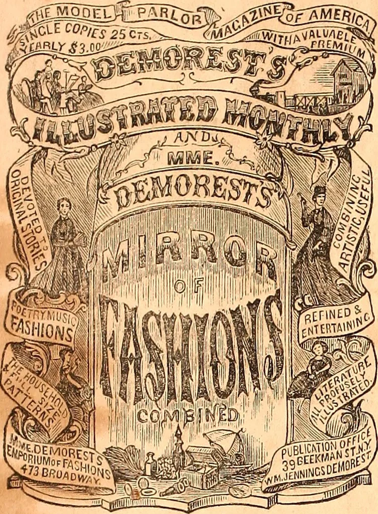 An illustration from Demorest's illustrated monthly and Mme Demorest's mirror of fashions, 1865 April, 1865, leaf 27