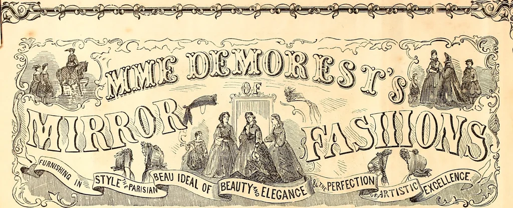 An illustration from Demorest's illustrated monthly and Mme Demorest's mirror of fashions, 1865 April, 1865, leaf 7