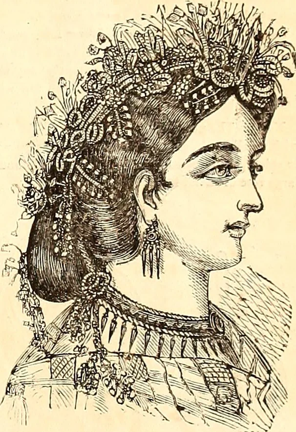 An illustration from Demorest's illustrated monthly and Mme Demorest's mirror of fashions, 1865 April, 1865, leaf 8