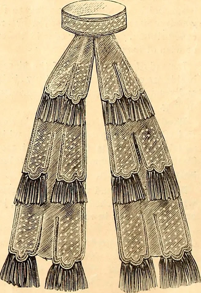 An illustration from Demorest's illustrated monthly and Mme Demorest's mirror of fashions, 1865 April, 1865, leaf 9