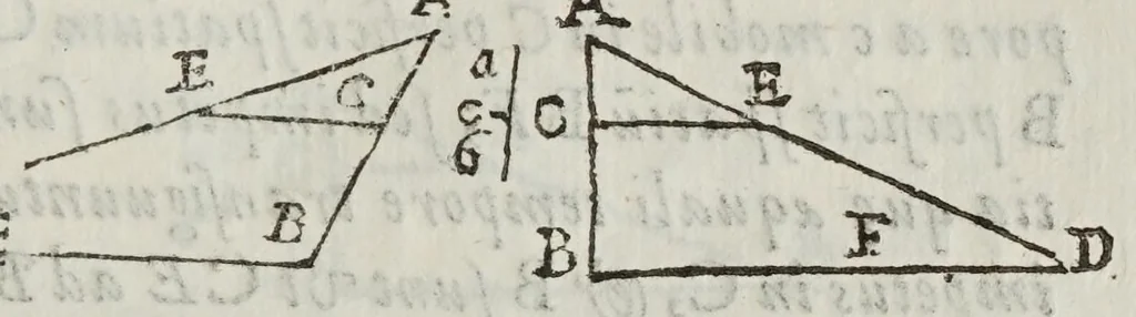 An illustration from De motv natvrali; gravivm solidorvm et liqvidorvm, 1646, leaf 71