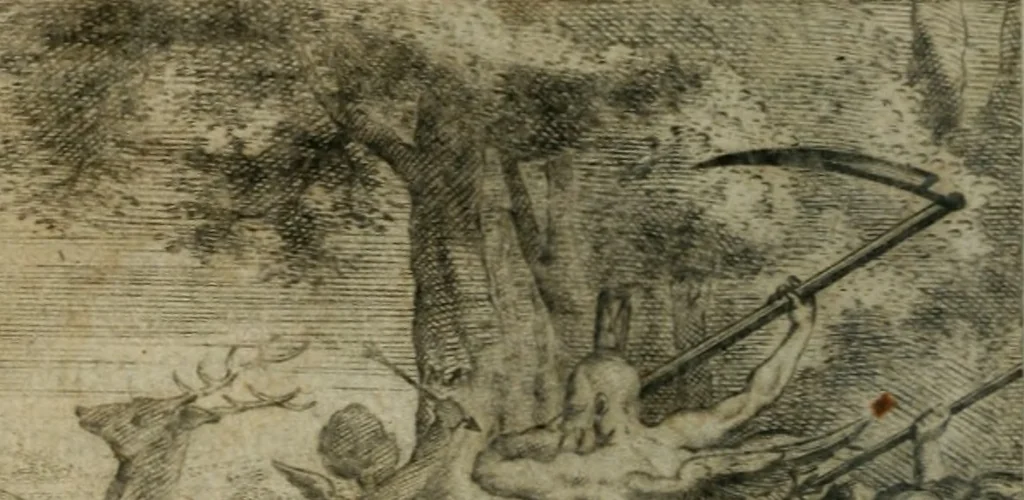 An illustration from Den alderheijlichsten naem voor een nieu-jaer-gift geschoncken aen de ionckheyt, gehoude, weduwen, geestelyke, 1647, leaf 19