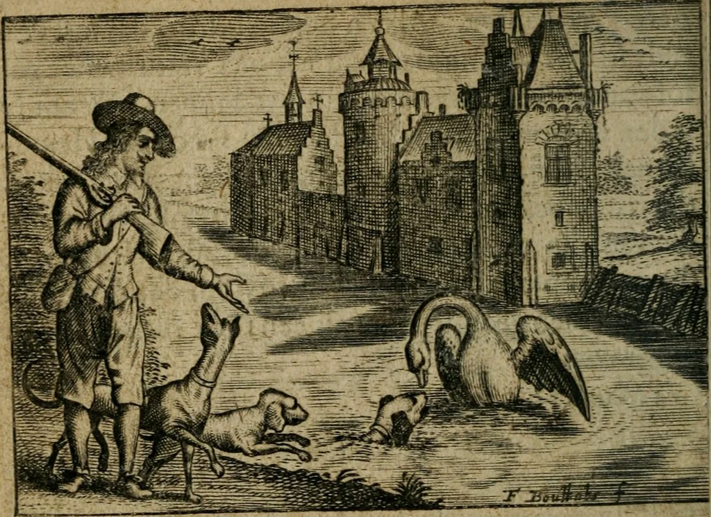 An illustration from Den alderheijlichsten naem voor een nieu-jaer-gift geschoncken aen de ionckheyt, gehoude, weduwen, geestelyke, 1647, leaf 245