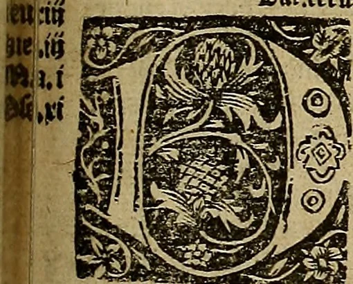 An illustration from Den Bibel, met grooter neersticheyt gecorrigeert : eñ op die canten gheset den ouderdom der werelt : ende hoe lange die gheschiedenissen ende historien der Bibelen elck int zijn voor Christus gheboorte gheweest zijn : ende daer bi vergadert wt fasciculus temporum, ende wt dye cronike va alder werelt, die principael historie der machtiger heydenscher conincrijcke, daer die heylige scrift oock dickwils af vermaent, tot een claerder verstant der Bibelscher historien : ende oock een onderscheyt der tijden te hebben, 1535, leaf 414