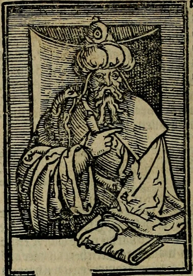 An illustration from Den Bibel, met grooter neersticheyt gecorrigeert : eñ op die canten gheset den ouderdom der werelt : ende hoe lange die gheschiedenissen ende historien der Bibelen elck int zijn voor Christus gheboorte gheweest zijn : ende daer bi vergadert wt fasciculus temporum, ende wt dye cronike va alder werelt, die principael historie der machtiger heydenscher conincrijcke, daer die heylige scrift oock dickwils af vermaent, tot een claerder verstant der Bibelscher historien : ende oock een onderscheyt der tijden te hebben, 1535, leaf 563