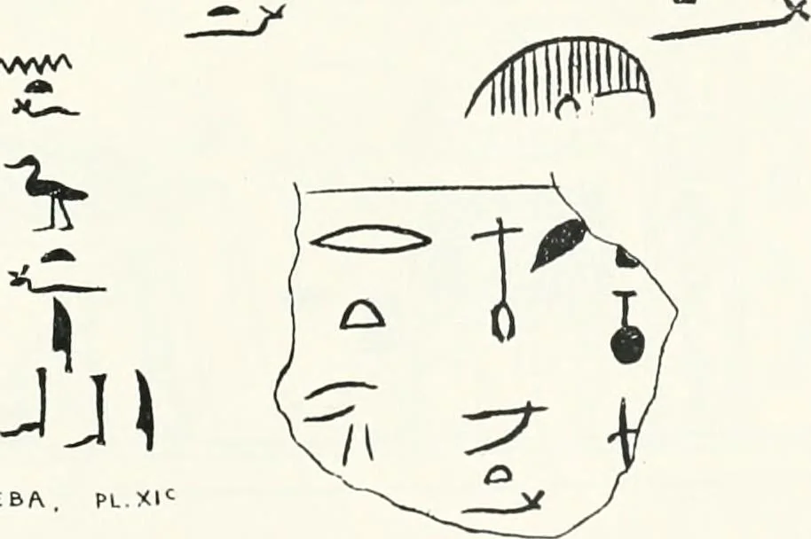 An illustration from Dendereh, 1898, 1900, leaf 117