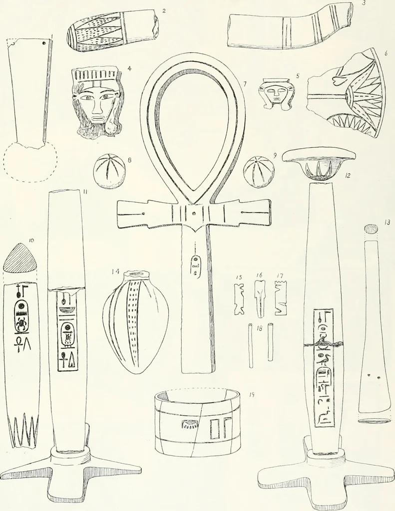 An illustration from Dendereh, 1898, 1900, leaf 135
