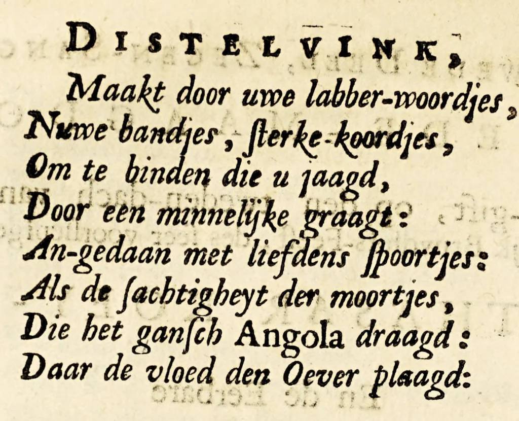 An illustration from Den distelvink. ..., 1649, leaf 172