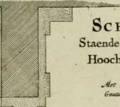 An illustration from Den doorluchtigen hooghgeboren vorst eñ heere Wilhem Henrick, van Gods genade Prince van Orange, werden dese afbeeldingen, van weinighe schoorsteen-wercken, meest ten bevele vande doorl. hooghgeborene Zijne Hooch.ts Heeren grootvader, vader en vrouw grootmoeder, 1655, leaf 24