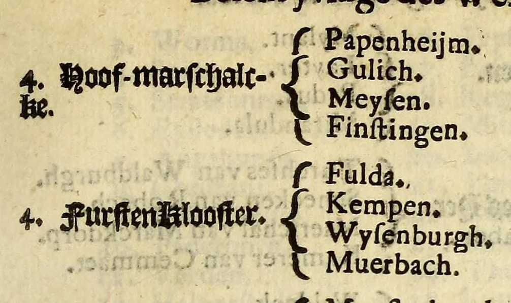An illustration from De nieuwe bereysde wereldt ofte een korte en bondige beschryvinghe van alle landen en coningrijcken van dien. : Waer inne yder bysonderlijck zijn manieren van leven, religien, huyschoudinge en vrucktbaerheyt haerder landen werden aengewesen : mitsgaders aller pausen, keysers, konigen en vorsten successie, begin en eynde., 1662, leaf 43