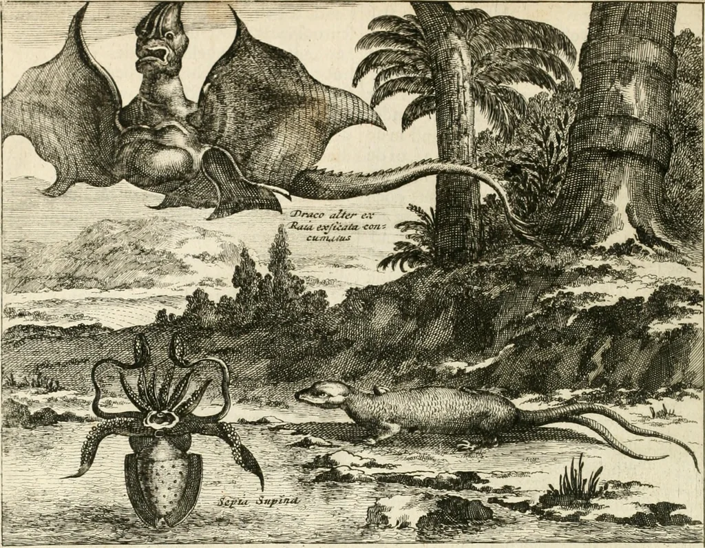 An illustration from De nieuwe en onbekende weereld, of, Beschryving van America en 't zuid-land : vervaetende d'oorsprong der Americaenen en zuid-landers, gedenkwaerdige togten derwaerds, gelegendheid der vaste kusten, eilanden, steden, sterkten, dorpen, tempels, bergen, fonteinen, stroomen, huisen, de natuur van beesten, boomen, planten en vreemde gewasschen, Gods-dienst en zeden, wonderlijke voorvallen, vereeuwde en nieuwe oorlogen: verciert met af-beeldsels na 't leven in America gemaekt,, 1671, leaf 83