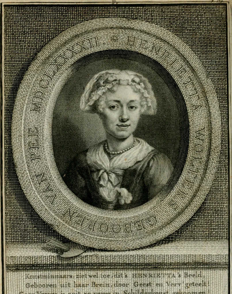 An illustration from De nieuwe schouburg der Nederlantsche kunstschilders en schilderessen: waer in levens-en kunstbedryven der tans levende en reets overleedene schilders, die van Houbraken, noch eenig ander schryver, zyn aengeteekend, verhaelt worden, 1750, leaf 211