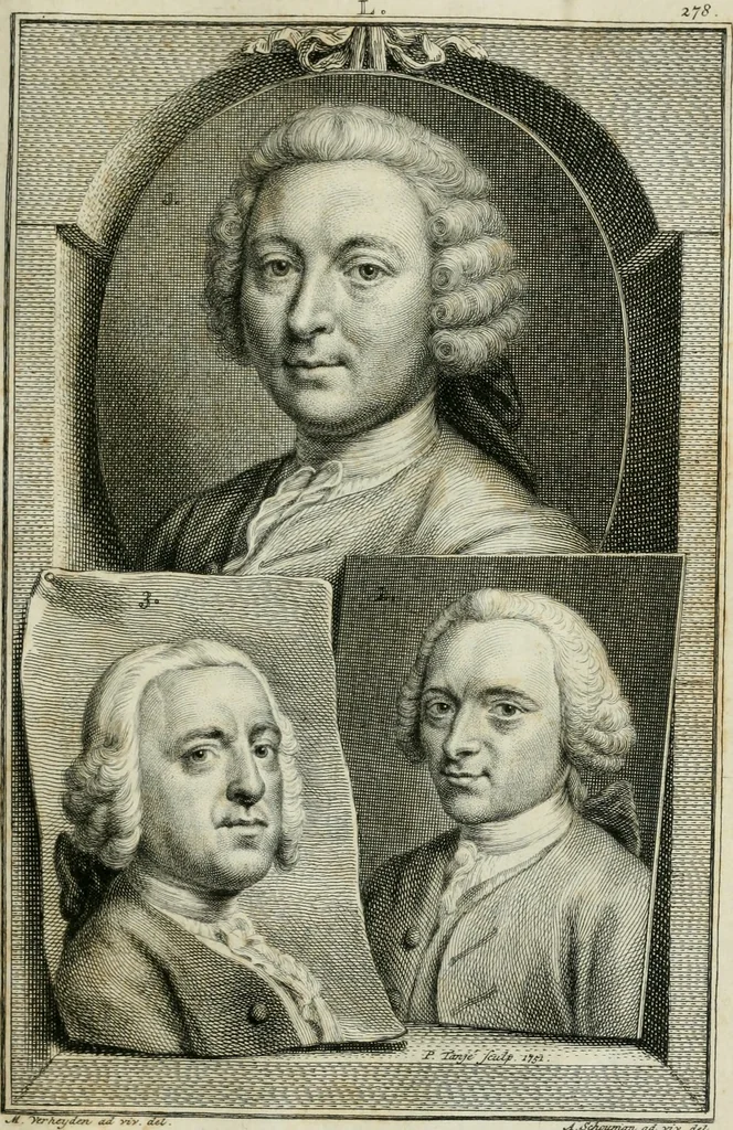 An illustration from De nieuwe schouburg der Nederlantsche kunstschilders en schilderessen: waer in levens-en kunstbedryven der tans levende en reets overleedene schilders, die van Houbraken, noch eenig ander schryver, zyn aengeteekend, verhaelt worden, 1750, leaf 320