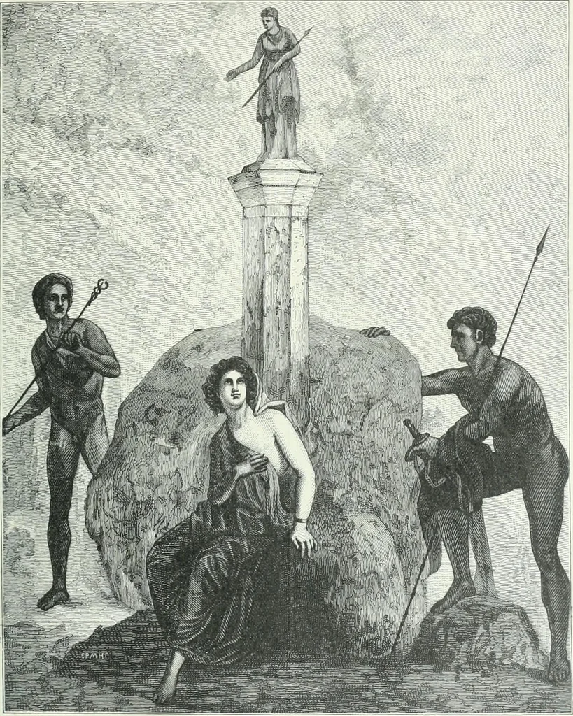 An illustration from Denkmäler des klassischen Altertums, zur Erläuterung des Lebens der Griechen und Römer in Religion, Kunst und Sitte, 1887, leaf 121
