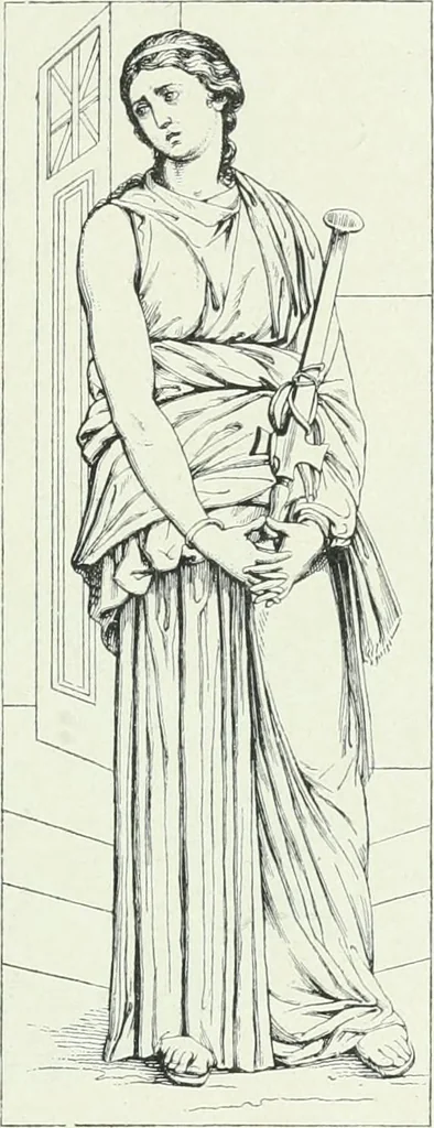An illustration from Denkmäler des klassischen Altertums, zur Erläuterung des Lebens der Griechen und Römer in Religion, Kunst und Sitte, 1887, leaf 135