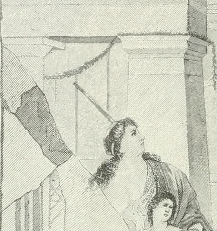 An illustration from Denkmäler des klassischen Altertums, zur Erläuterung des Lebens der Griechen und Römer in Religion, Kunst und Sitte, 1887, leaf 136