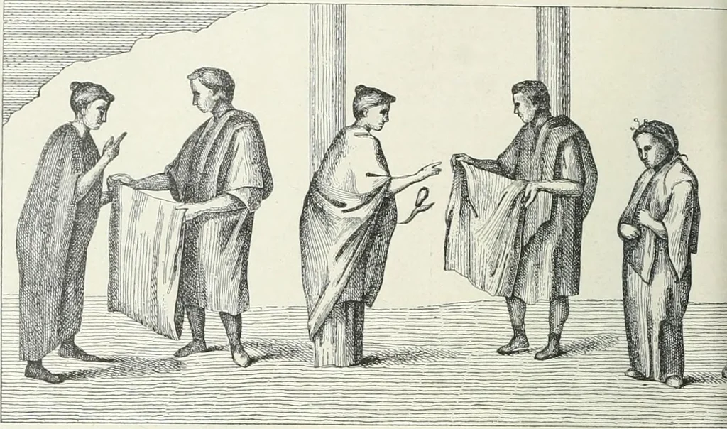 An illustration from Denkmäler des klassischen Altertums, zur Erläuterung des Lebens der Griechen und Römer in Religion, Kunst und Sitte, 1887, leaf 150
