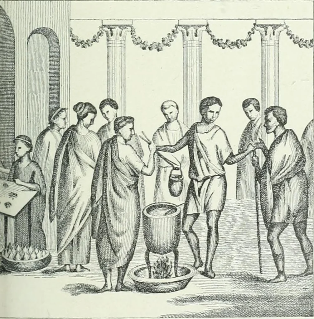 An illustration from Denkmäler des klassischen Altertums, zur Erläuterung des Lebens der Griechen und Römer in Religion, Kunst und Sitte, 1887, leaf 151