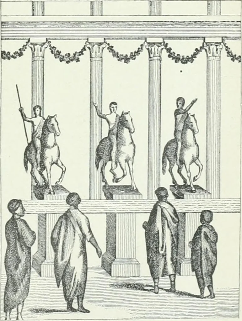 An illustration from Denkmäler des klassischen Altertums, zur Erläuterung des Lebens der Griechen und Römer in Religion, Kunst und Sitte, 1887, leaf 151