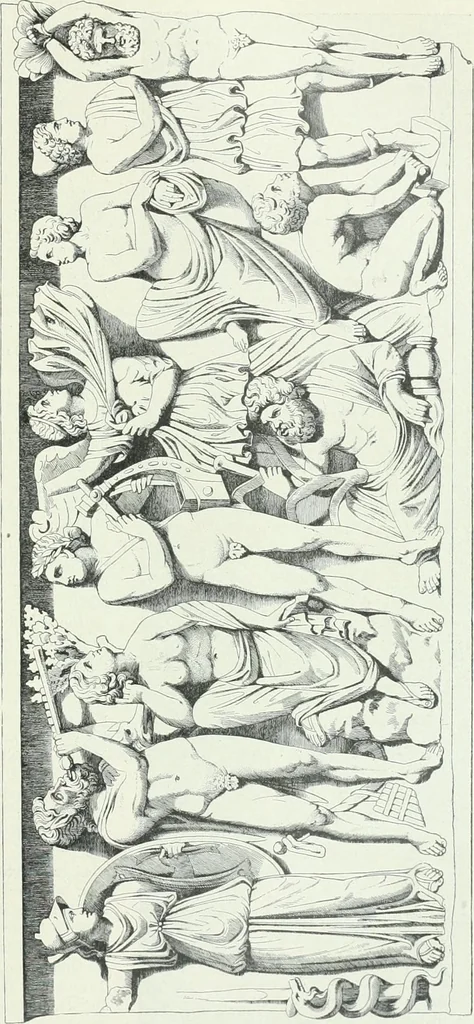 An illustration from Denkmäler des klassischen Altertums, zur Erläuterung des Lebens der Griechen und Römer in Religion, Kunst und Sitte, 1887, leaf 155