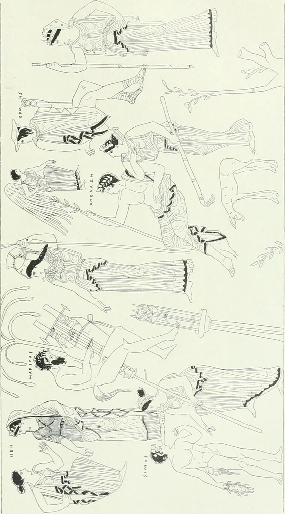 An illustration from Denkmäler des klassischen Altertums, zur Erläuterung des Lebens der Griechen und Römer in Religion, Kunst und Sitte, 1887, leaf 159