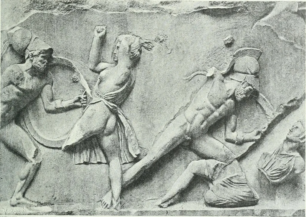 An illustration from Denkmäler des klassischen Altertums, zur Erläuterung des Lebens der Griechen und Römer in Religion, Kunst und Sitte, 1887, leaf 165