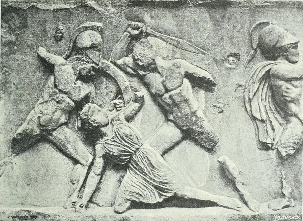 An illustration from Denkmäler des klassischen Altertums, zur Erläuterung des Lebens der Griechen und Römer in Religion, Kunst und Sitte, 1887, leaf 167