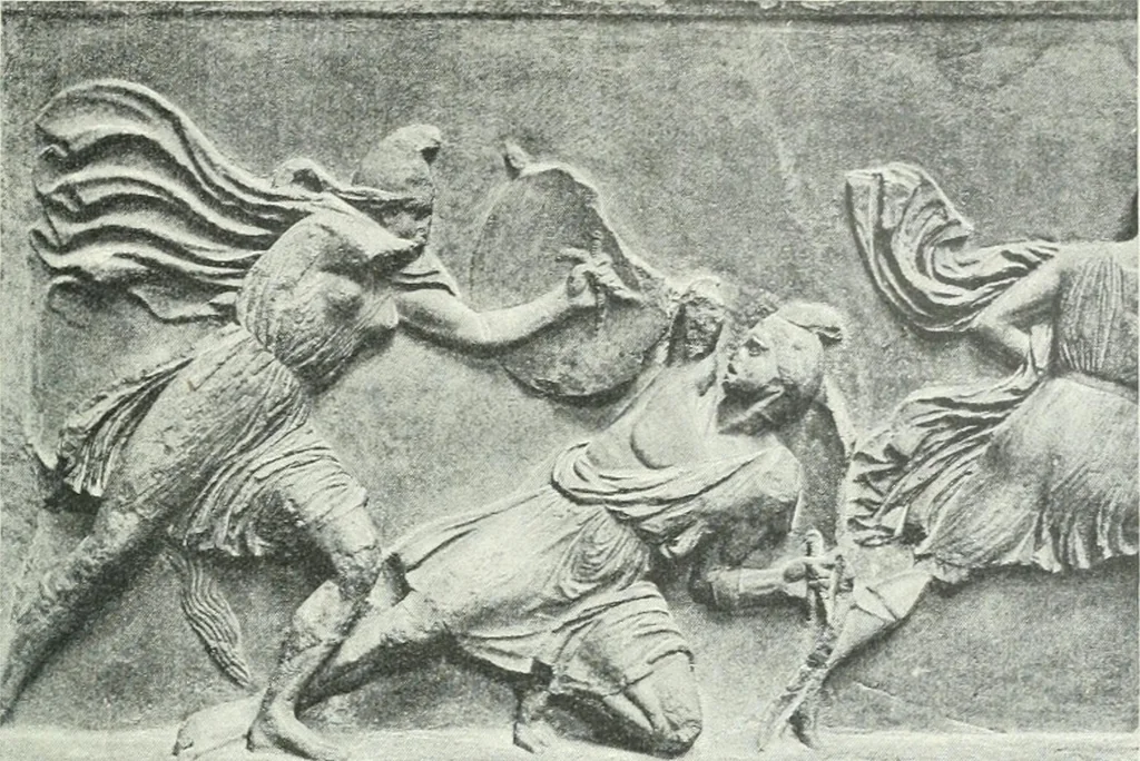 An illustration from Denkmäler des klassischen Altertums, zur Erläuterung des Lebens der Griechen und Römer in Religion, Kunst und Sitte, 1887, leaf 169