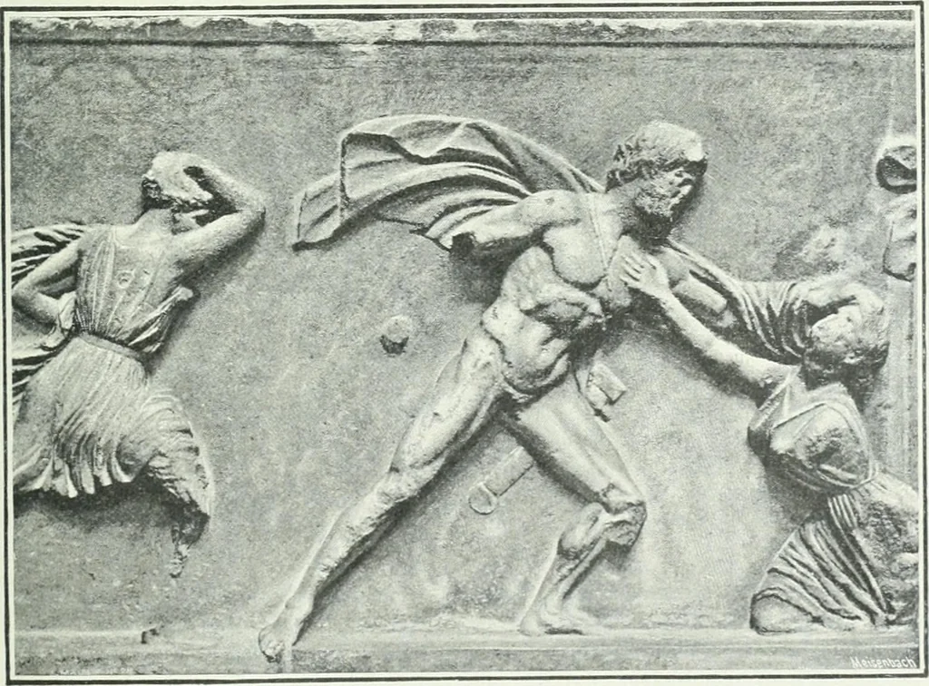 An illustration from Denkmäler des klassischen Altertums, zur Erläuterung des Lebens der Griechen und Römer in Religion, Kunst und Sitte, 1887, leaf 169