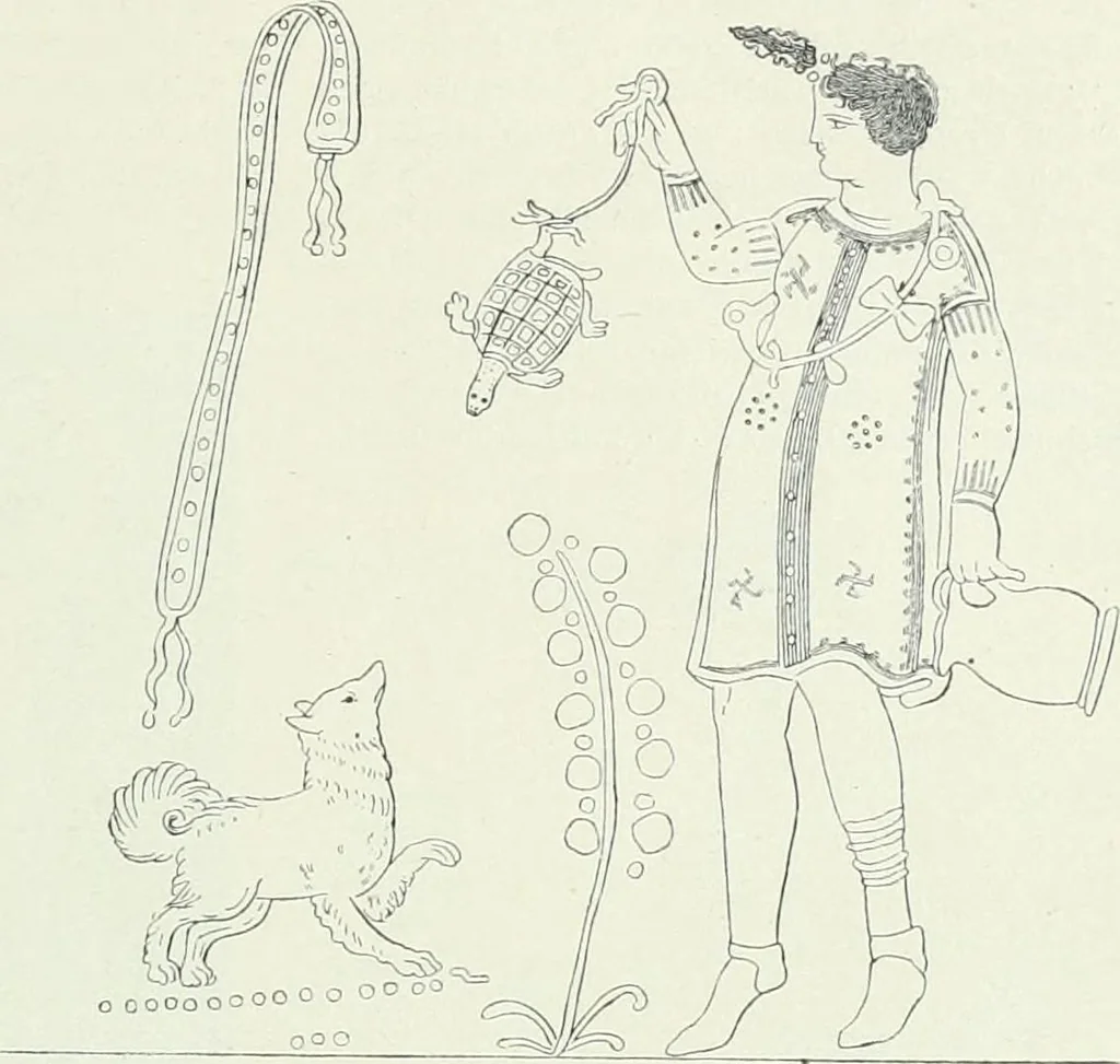 An illustration from Denkmäler des klassischen Altertums, zur Erläuterung des Lebens der Griechen und Römer in Religion, Kunst und Sitte, 1887, leaf 17
