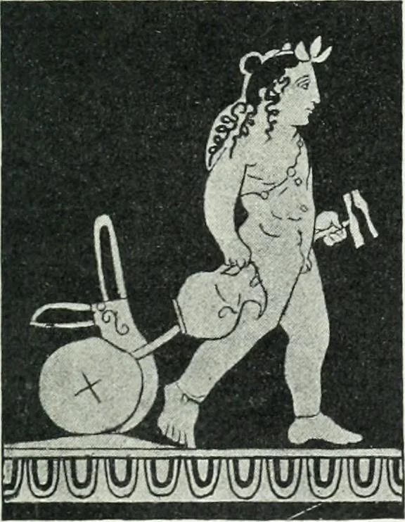 An illustration from Denkmäler des klassischen Altertums, zur Erläuterung des Lebens der Griechen und Römer in Religion, Kunst und Sitte, 1887, leaf 17